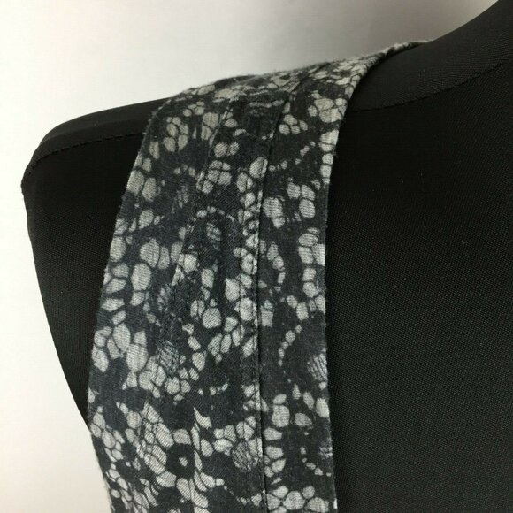 Theory Tank Top Womens L Floral Cowl Drape Neck Casual Workwear Office - Picture 8 of 12